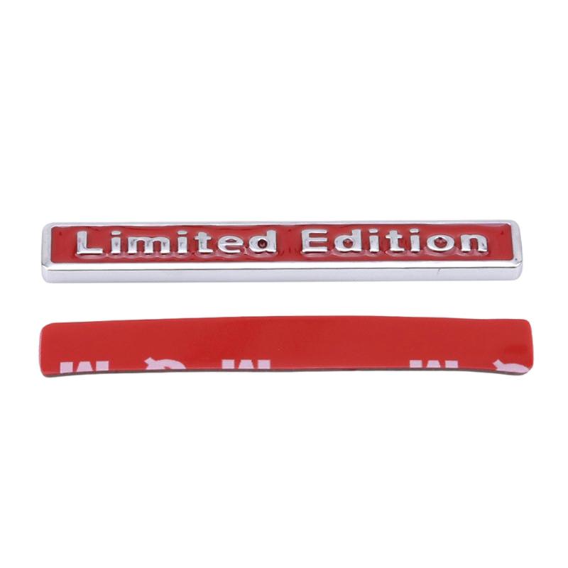 3D Chrome Metal Sticker Car Accessories Sticker Limited Edition Badge Car Decal