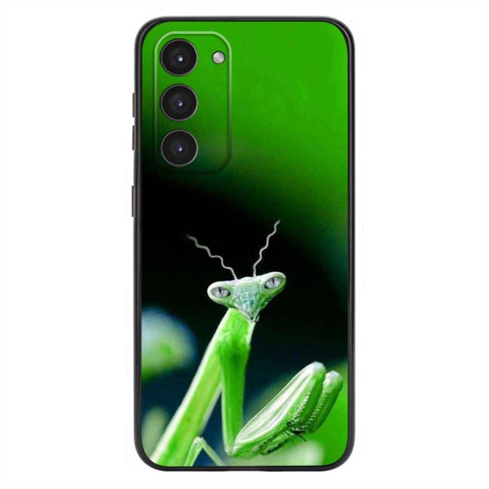 Забавный Милый Крутой Чехол-Богомол Для Телефона Samsung Galaxy A20,21s,22,31,32,52,53,72,73,80,91 Мягкий Силикон Черный Чехол