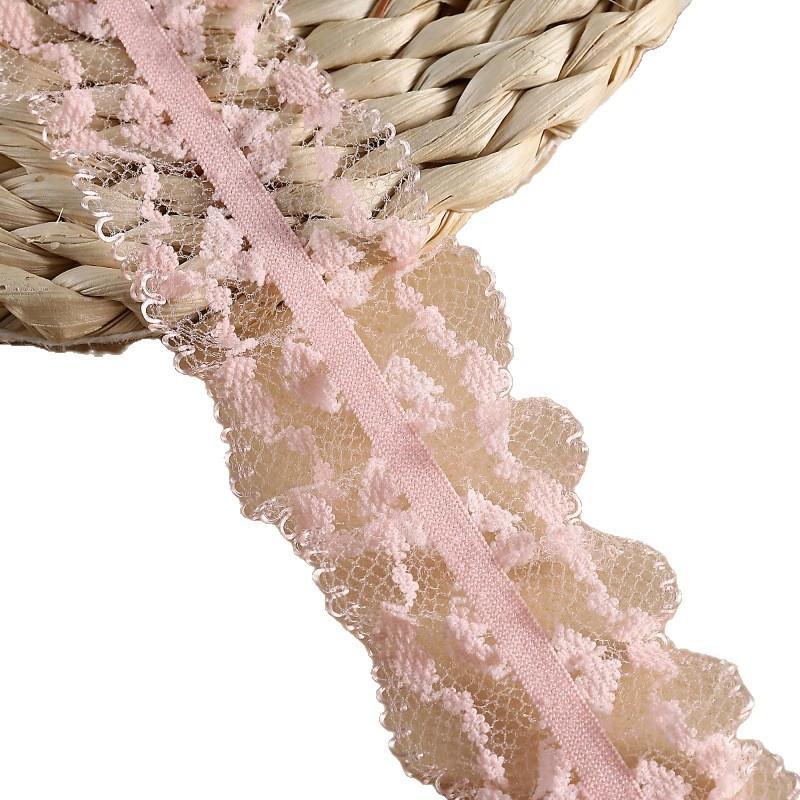 11M Lace Ribbon Ruffled Tulle Elastic DIY Decorative Material Clothing Accessories for Chic Style Lace Fabric 1 Yards