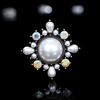 Baroque Retro Brooch Exquisite Court Style Pearl Corsage Design Sense Niche Pin Suit With Accessories