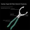 Removal Design Filter Wrench Tool Filter Element Clamp Type Wrench Oil Filter Pliers  Truck Repair