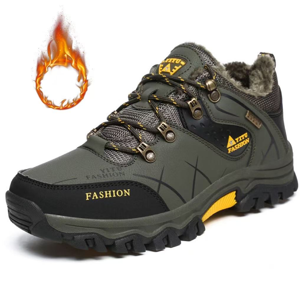 Fashion Men's Boots Non-slip Outdoor Hiking Shoes Comfortable Man Running Shoes Lace Up Platform Men Sneakers Plus Size 39-47 Zapatillas