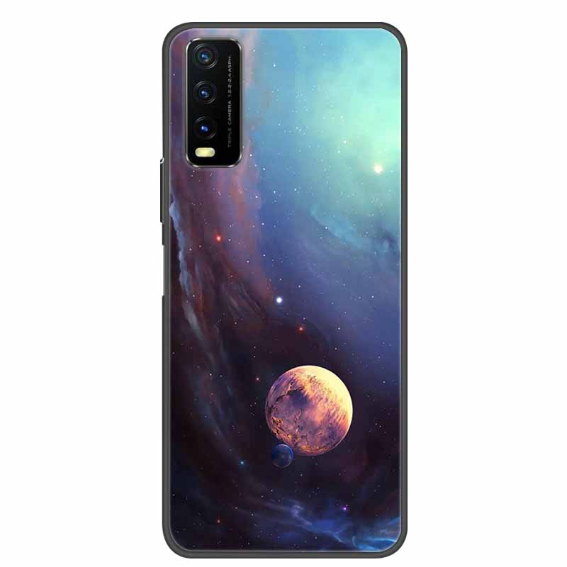 Чехол для Vivo Y20 Мраморный Мягкий Силиконовый Задний Чехол для Vivo Y20S Y20 S Y 20i Чехол для Телефона для Vivo V2027 Y20i Coque Funda Сумка