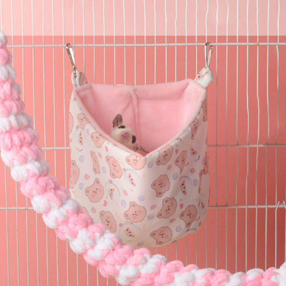 Comfortable Guinea Pig Sleeping Bag Hang Small Pet Nest Creative Hamster Hammock  Bunny