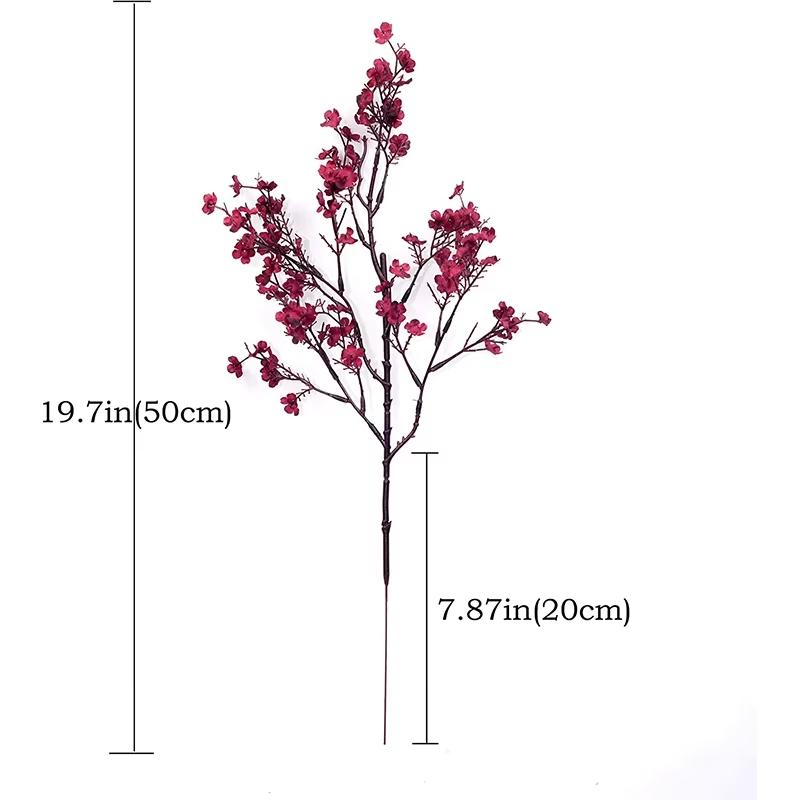 Gypsophila Artificial Flowers White Branch High Quality Baby Breath Fake Plant Brial Bouquet Home Valentine'Wedding Decor Spring