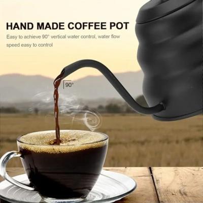 Чайник для кофе 1 л из нержавеющей стали с гусиным носом, НОВЫЙ чайник для капельного заваривания кофе