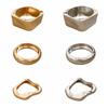 Zinc Zinc Zinc Alloy Metal Bracelet Geometry Wide Side Bangle Retro Open Bangle  Gift