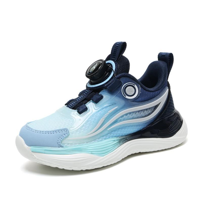 Kids Lightweight Breathable Running Shoes With Rotating Buckle Active Play