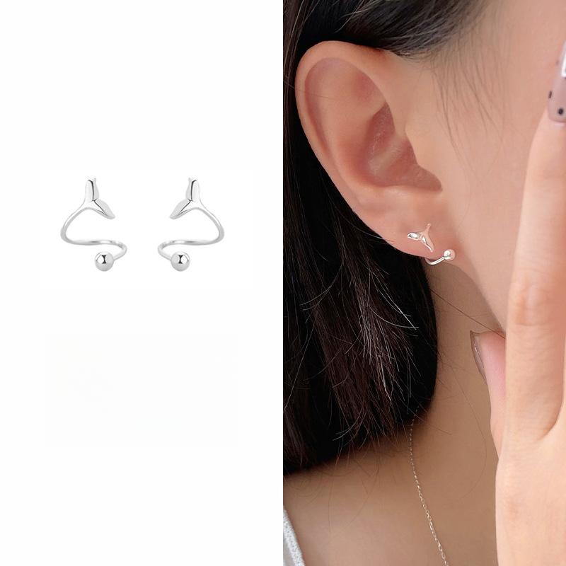 Серьги Niche Fishtail Spiral для женщин, новые стильные серьги, легкие, роскошные, высокого класса