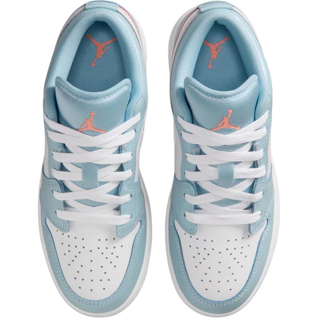 Кроссовки Air Jordan 1 Low SE GS Ocean Bliss Atomic Pink для детей Синие Белые IM4422-400