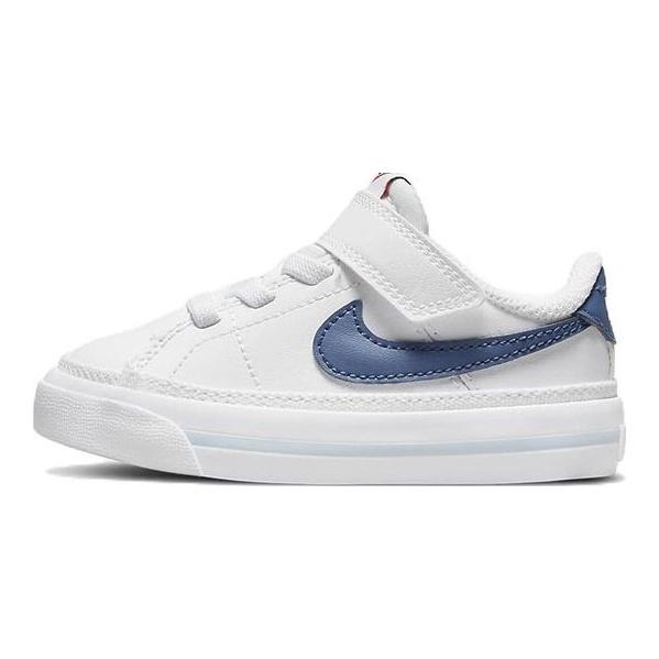 Nike Кроссовки Court Legacy TD White Mystic Navy Baby Boarder-Blue Team-Orange DA5382-113
