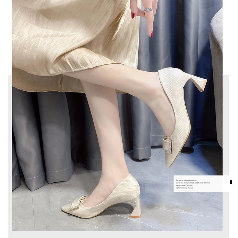 Women Heels Shoes Wedding Shoes Pointed Toe Women Shoes Elegant Office Shoes Women Pumps Women Classic Pumps High Heels 6.5cm