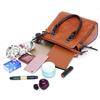 Fashion Handbag, Luxury, Solid Color, Female, Vintage, Designer Handbags, Four-piece, Shoulder Bag