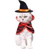 Костюм кошки на Хэллоуин Одежда для домашних животных Собака Плащ Форма Летучая мышь и Тыква Узор Кошка Питомец Косплей Одежда Добавить Жуткую Атмосферу