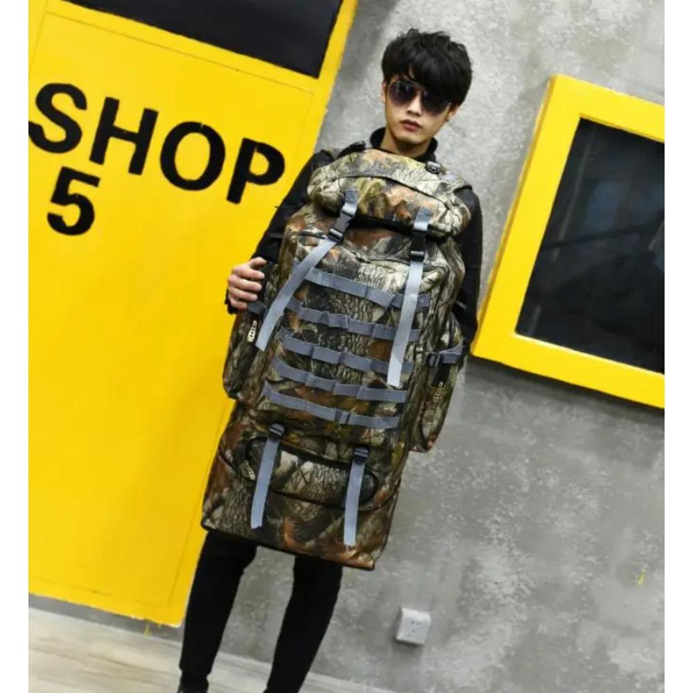 100L Large Capacity Outdoor Tactical Backpack Mountaineering Camping Hiking Military Molle Water-Repellent Tactical Bag
