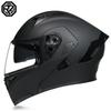 Modular Flip-Up Motorcycle Helmet With Dual Visor Winter Wing Full Face Men Women All Season Bluetooth Ready