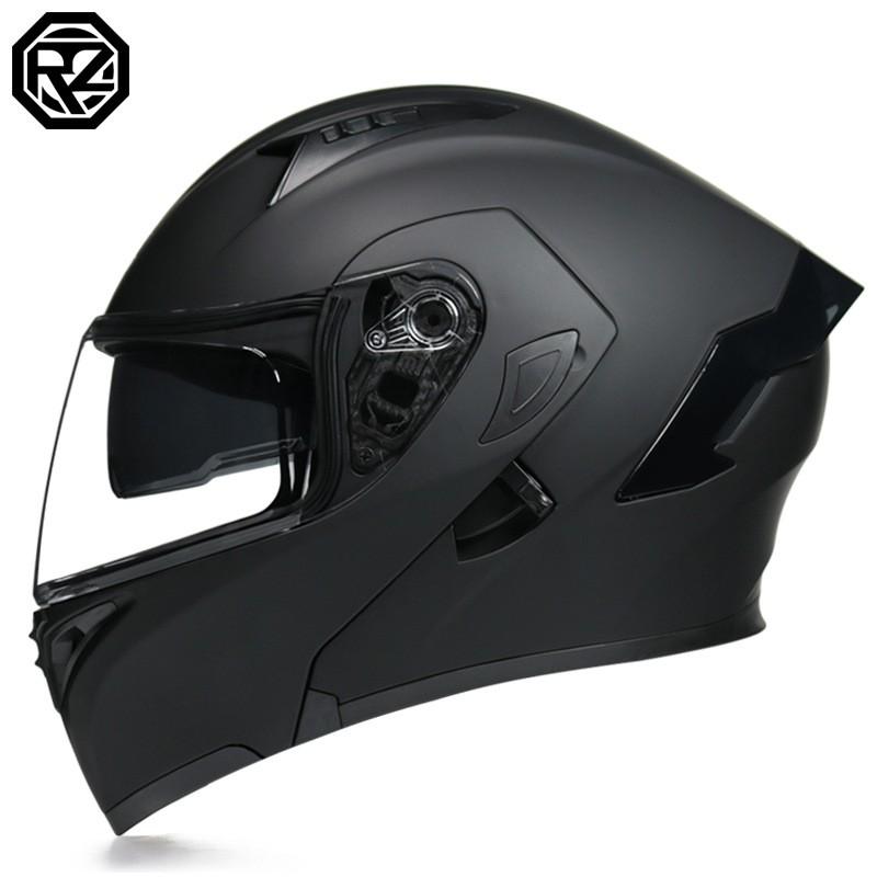 Modular Flip-Up Motorcycle Helmet With Dual Visor Winter Wing Full Face Men Women All Season Bluetooth Ready