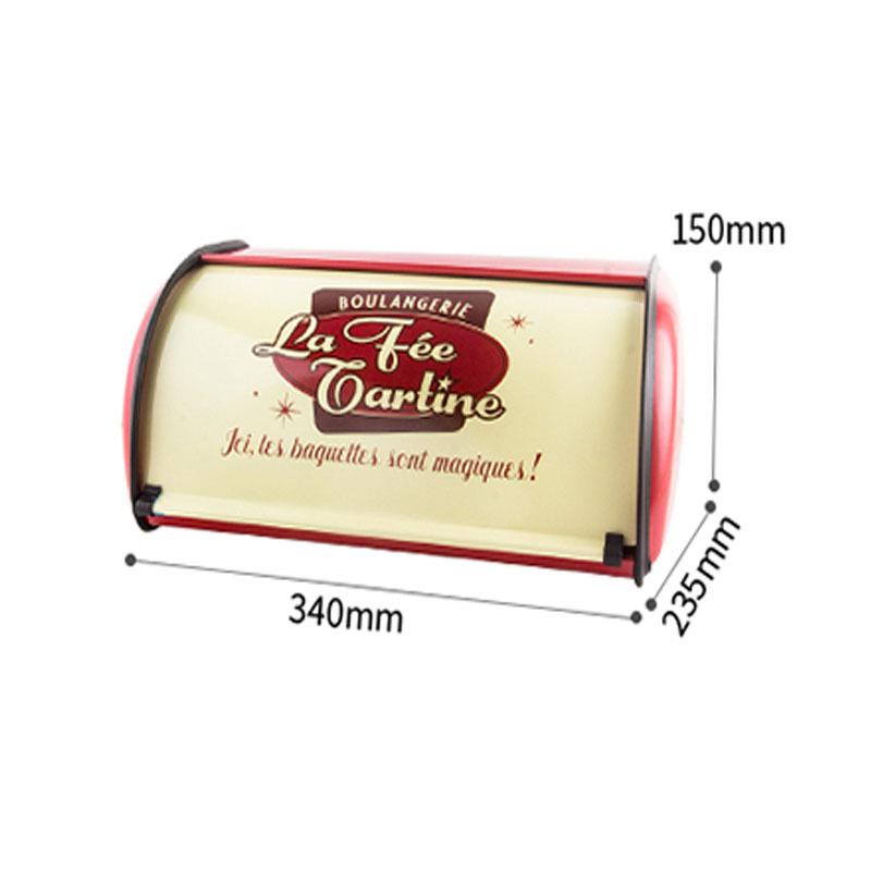 Хлебница в скандинавском стиле с крышкой-роллом, ящик для хранения продуктов, металлический держатель для хлеба, контейнер для выпечки, кухонный органайзер для хранения дома