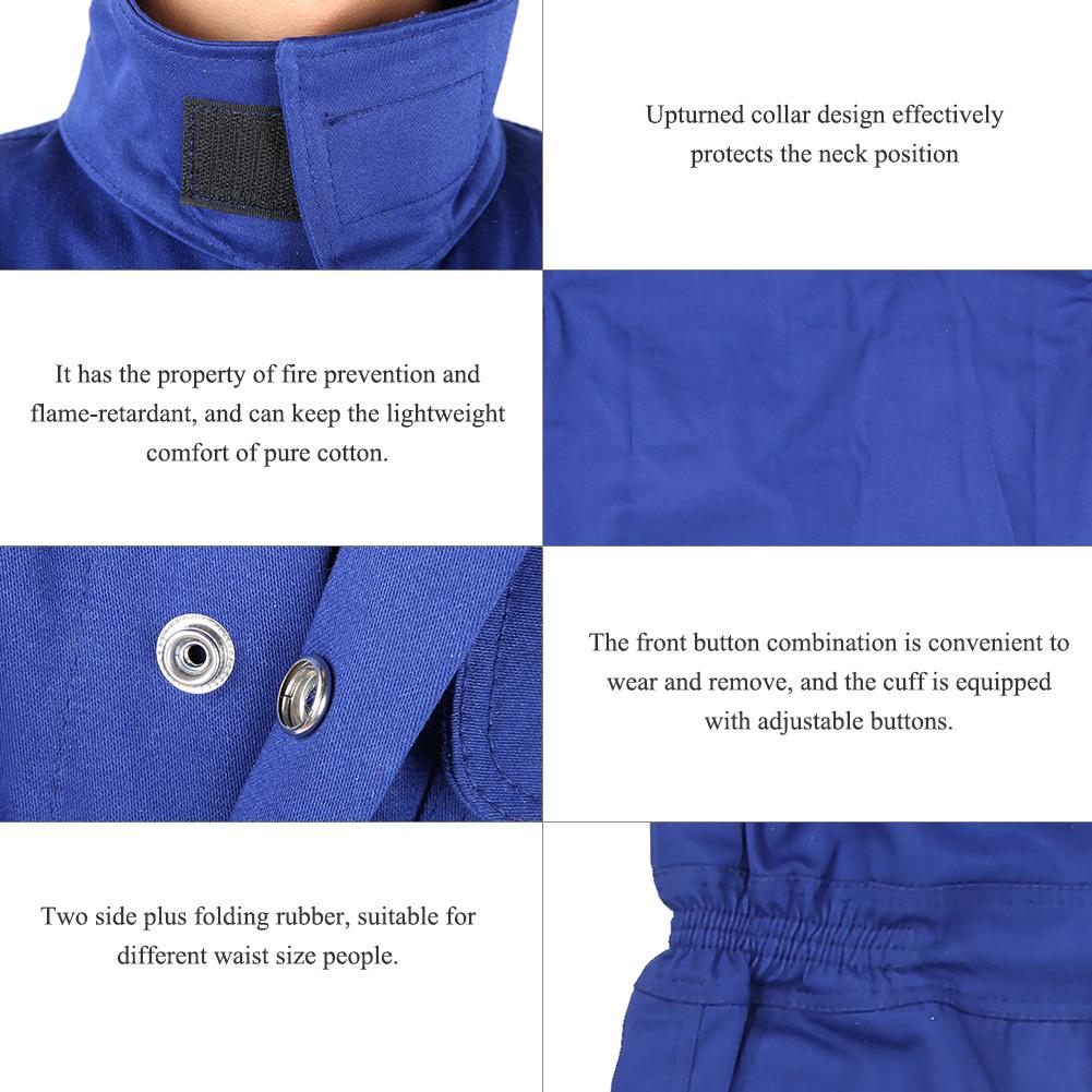 Fireproof Retardant Welding Protective Clothing One Piece Suit Safety Welder Work Protection