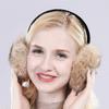 New Fashion Trendy Winter Genuine Real Rabbit Fur Earmuff Women Winter Warm Rabbit Fur Earmuffs Russia Girls Real Fur Earmuffs