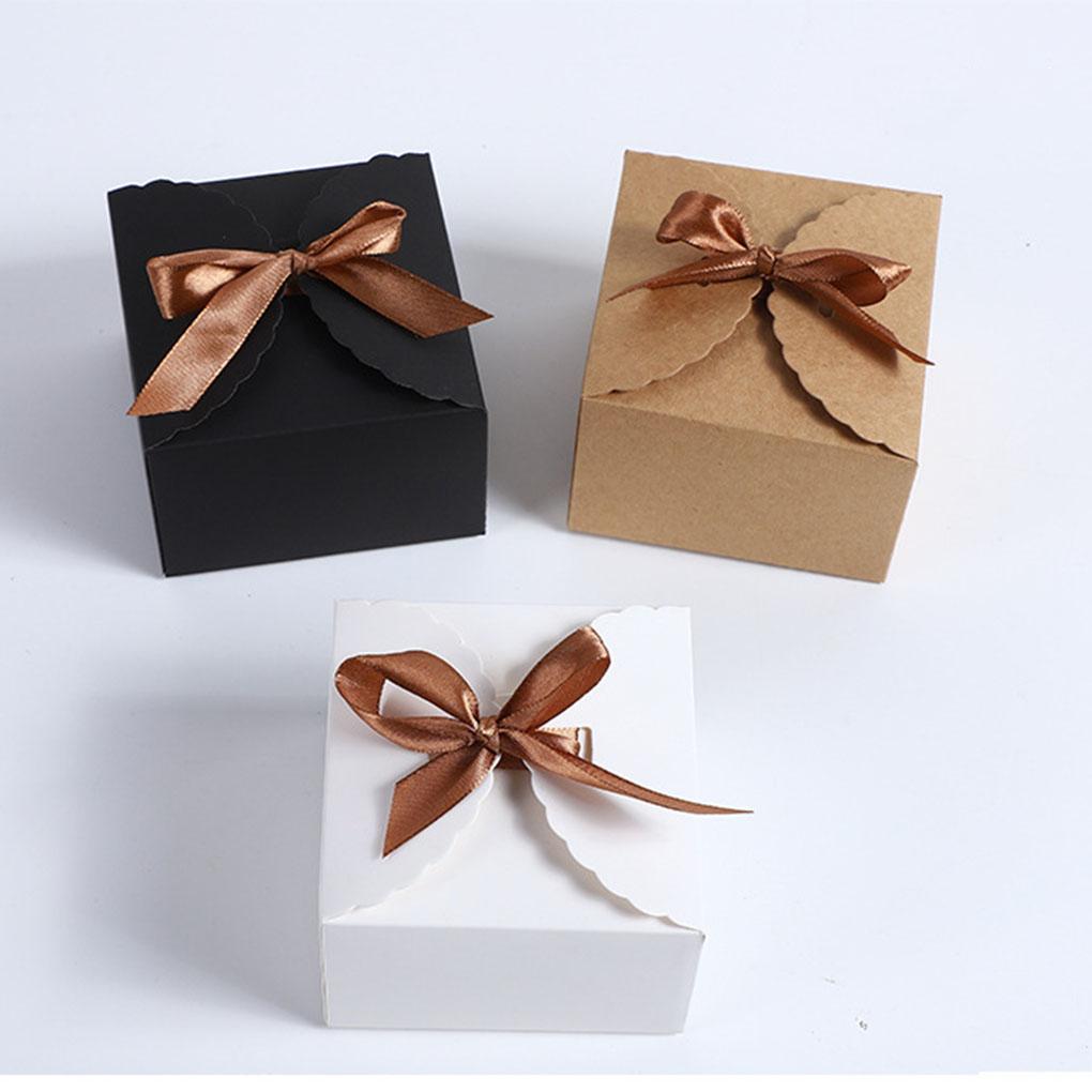 12PCS Gift Box Lightweight Foldable Handmade Large Capacity Package Boxes Handle Bowknot Jewelry Holder Bracelet