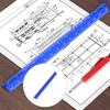 Алюминиевая чертежная линейка шириной 23 мм с четкой гравированной разметкой, подходит для строительных и художественных проектов