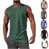Muscle Men's Sports Casual Tank Top Summer Fitness Solid Men's Shirt