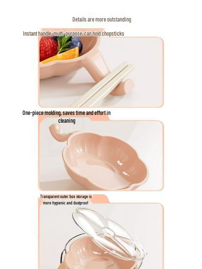 Молочно-белая фуфу маленькая тарелка для приправ в виде цветка с коробкой для хранения