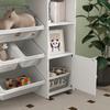 Kids' Storage Shelf, Shelf for Toys and Books, for Tidy Organization, 8 Removable Boxes, White