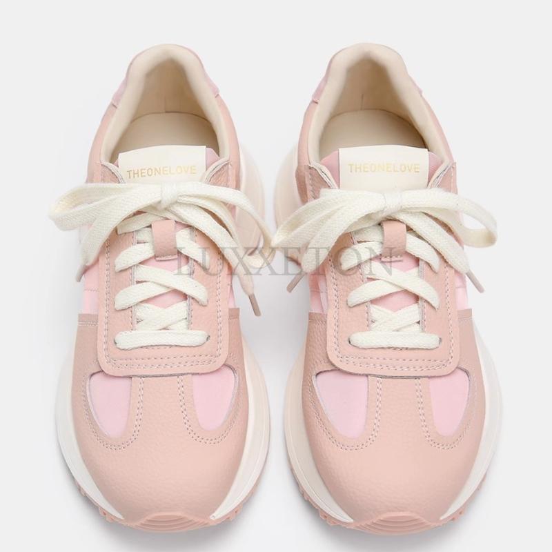 Удобная повседневная женская спортивная обувь на платформе в стиле ретро для тенниса, вулканизированная обувь для женщин, обувь на толстой подошве, на шнуровке, папины туфли