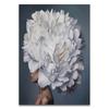 Nordic Flowers Head Woman Canvas Paintings On the Wall Art Posters And Prints Feather Girls Wall Pictures Home Decoration Cuadro