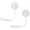 10 Pcs White 1in Round Reusable Electrodes Replacement for Tens EMS Massager