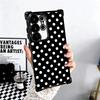 Чехол для телефона с рисунком в горошек, модный дизайн, покрытие, для Samsung Galaxy S24 S25 FE S26 Edge S23 Ultra S22 S21 Plus S20, противоударный, с воздушной прослойкой