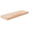 342949 vidaXL Shelf Panel 60x20x4 Cm Solid Untreated Oak Wood