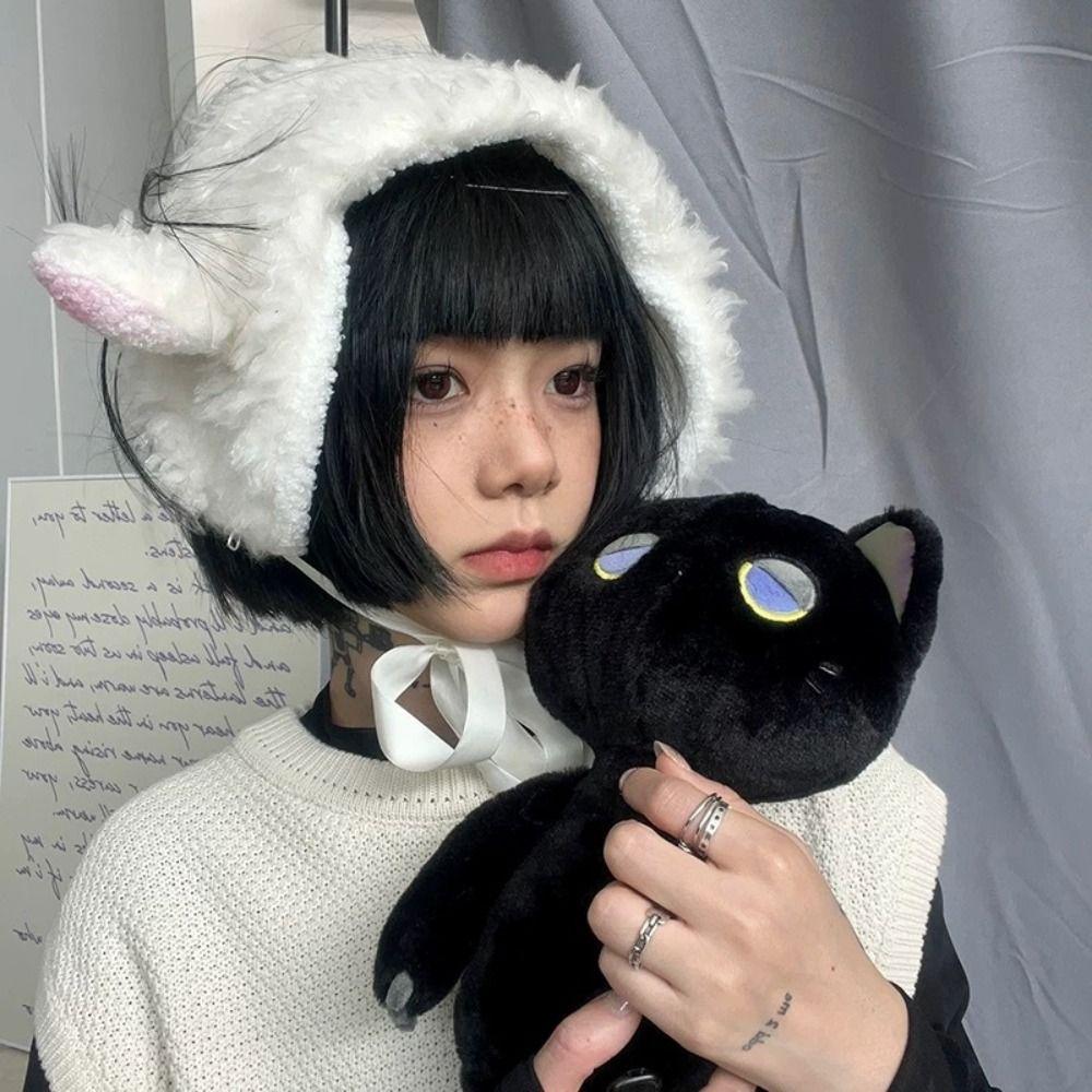With Earflaps Ear Warmer Furry Lamb Ear Winter Ear Muffs Hot Warm Headband For Head Wrap
