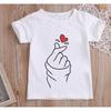 Милая футболка с принтом GirlsThan Heart унисекс Harajuku футболка детская одежда с рисунком топ на возраст от 1 до 13 лет детская одежда на день рождения