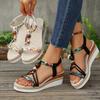 Fashion Women Outdoor Wedges Sandals Comfortable Anti-slip Designer Shoes Women Trend Beach Platform Sandals Summer 2025 Shoes for Women