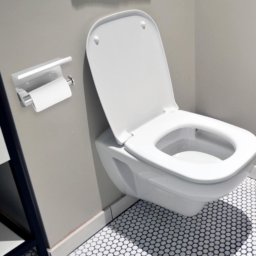 Держатель для туалетной бумаги без сверления Серебряный держатель для бумажных полотенец Практичный держатель для рулонов полотенец Главная