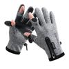 CHRLCK Unisex Waterproof Cycling Gloves Warm Full Finger Bicycle Gloves Hiking Fishing Wear-resistant Touchscreen Gloves