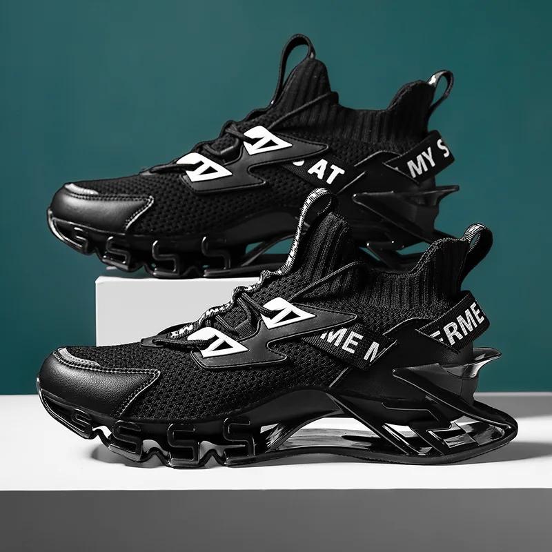 Весенние мужские кроссовки, дышащая повседневная обувь, высококачественная противоскользящая амортизирующая спортивная обувь, уличная удобная сетчатая обувь Zapatillas