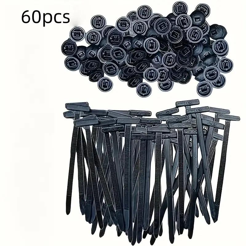 Universal Nylon Cable Tie Buckle Auto Fastener Screw Replacement Clip Car Fender Trunk Engine Guard Panel Wire Management Secure