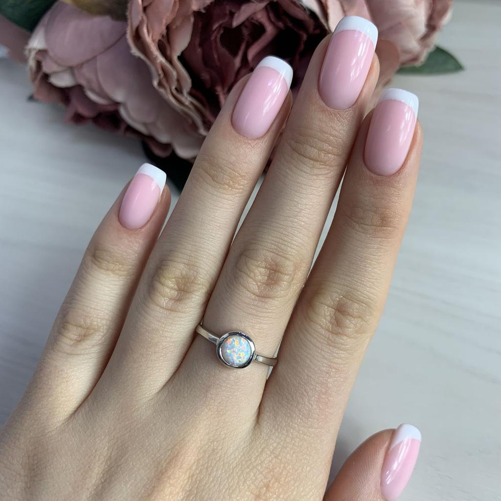 Серебряное кольцо с опалом 0.415ct, вес изделия 2,02 гр (1189450)
