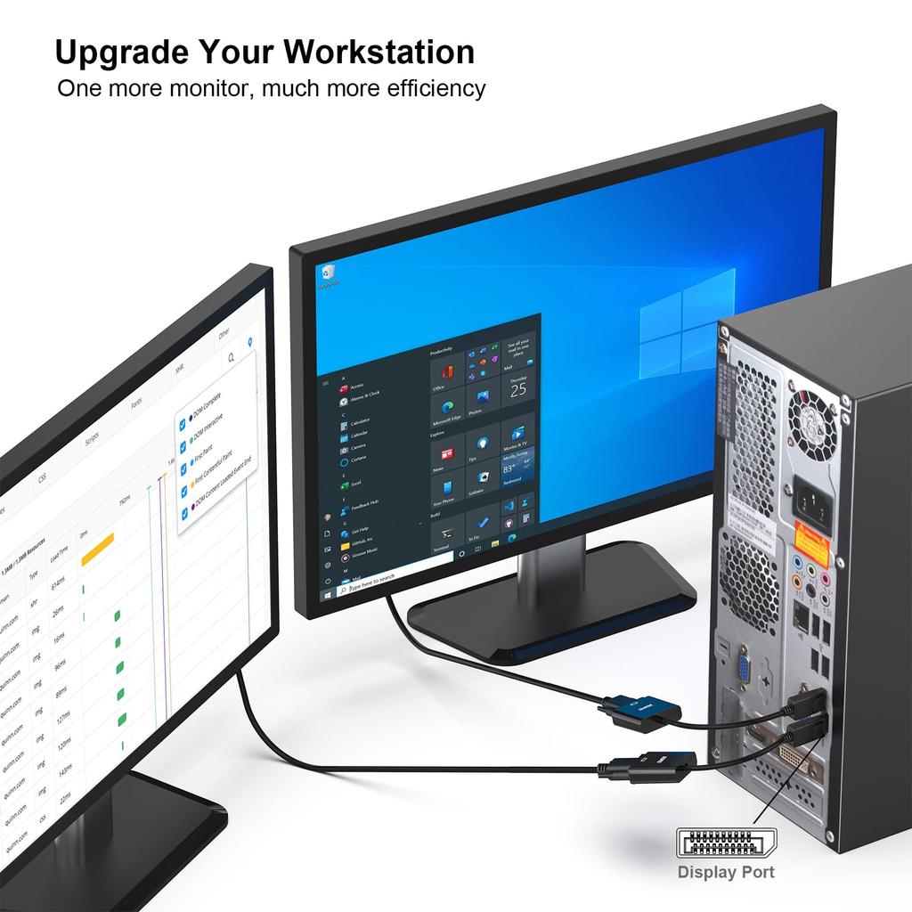 Адаптер преобразования DisplayPort в VGA BENFEI в адаптер преобразования DisplayPort VGA (DP-VGA-выход)