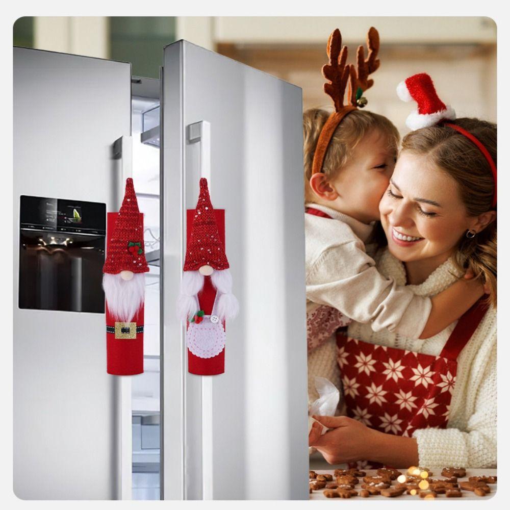 Winter Dishwasher Door Handle Cover Cloth Door Knob Protector Microwave Oven