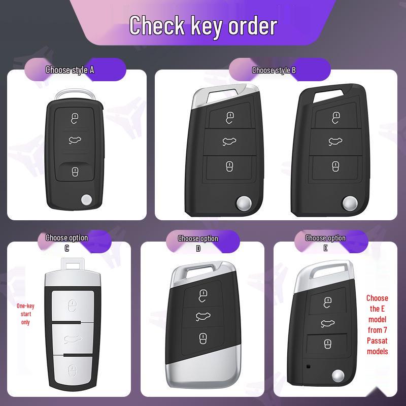 Чехол для ключа Volkswagen для Bora, Sagitar, Lavida, Jetta, Passat, Polo, Tiguan и Golf.