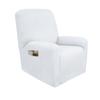 1 2 3 Seat Stretch Sectional Recliner Sofa Slipcover Soft Washable Furniture Protector Couch Cover with Elastic Bottom