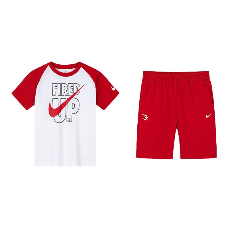 Nike Kids' Cotton Short Sleeve T-Shirt & Shorts Set