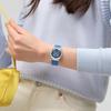 Женские часы Swatch IRONY MEDIUM BLUE PETAL PROMISE YLS235, Синий