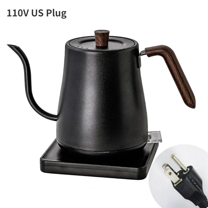 0.8L Gooseneck Electric Kettle 1000W Coffee Pot Electric Water Heater Teapot Portable Slender Mouth Pot 110V