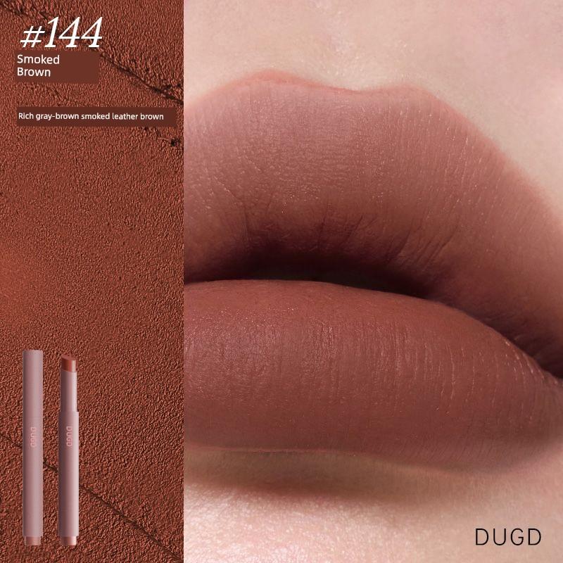 Pink Mist Lipstick Pen Lip Glaze Nude Color Without Falling Color Not Stick Cup Genuine Waterproof Fog Velvet Matte Lip Cream